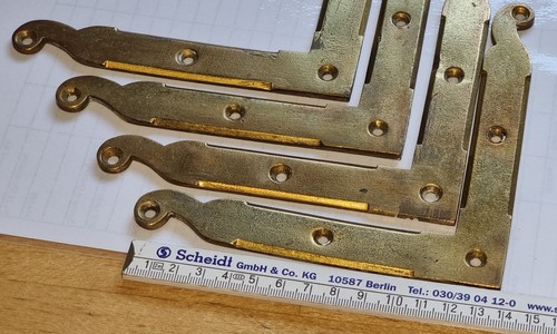 4er set messingbeschläge - set,